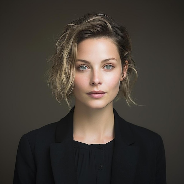 Photo portrait of confident woman standing