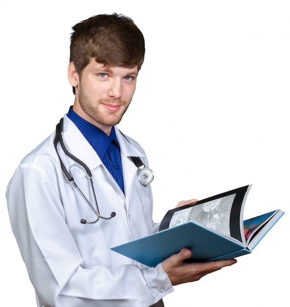 Portrait of confident young medical doctor