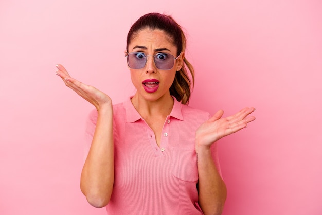 Portrait of confused young woman