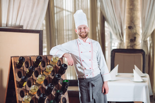 Portrait of a cook in a restaurant.