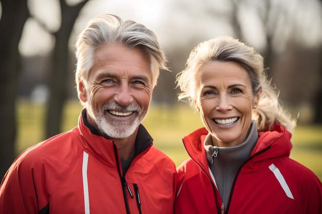 portrait of a couple outdoors