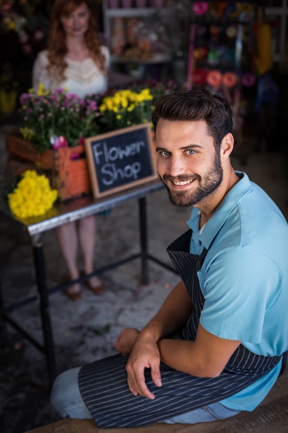 Foto ritratto di coppia sorridente