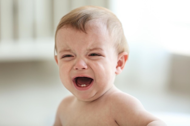 portrait of cute baby closeup