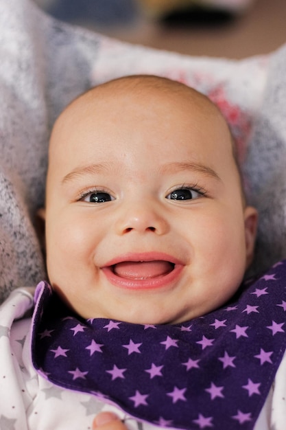 Portrait of cute baby girl