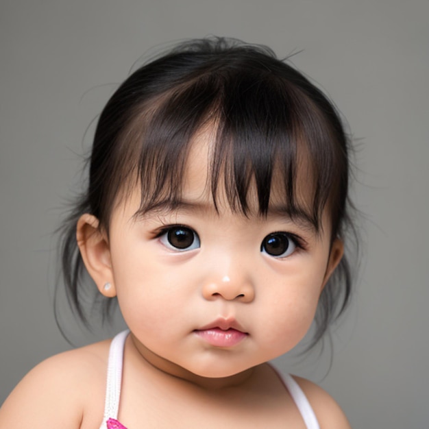 A portrait of a cute baby girls image