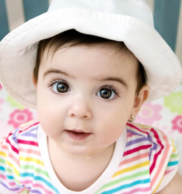 Photo portrait of cute baby