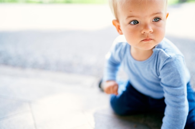 Foto ritratto di un bambino carino