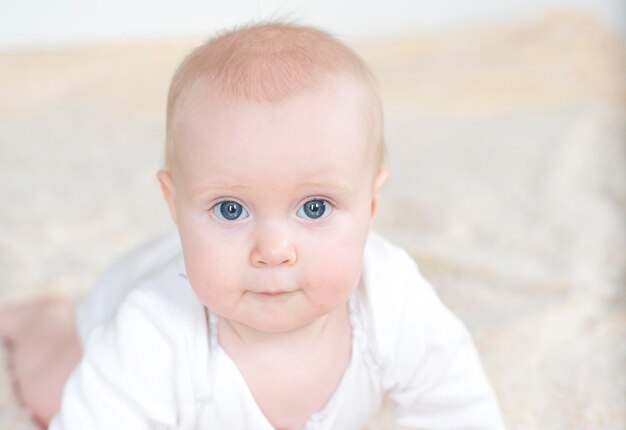 Photo portrait of a cute baby