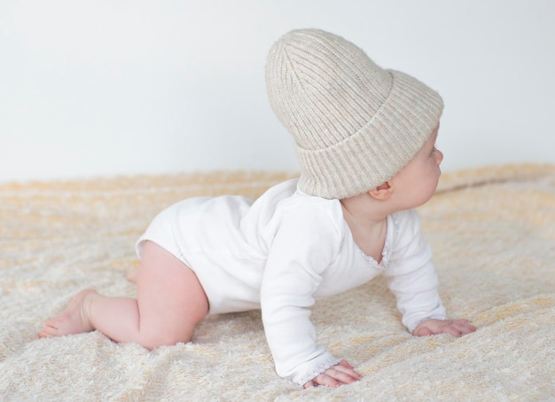 Photo portrait of a cute baby