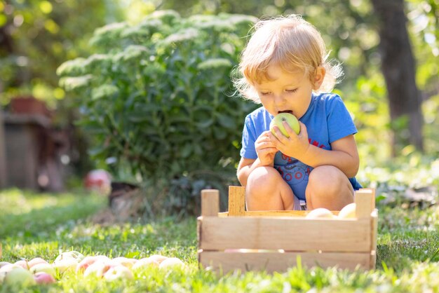 Photo portrait of cute boy playing in yard