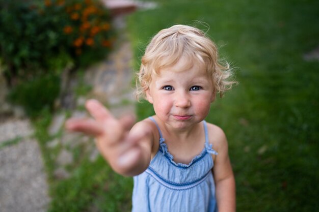 Photo portrait of cute boy