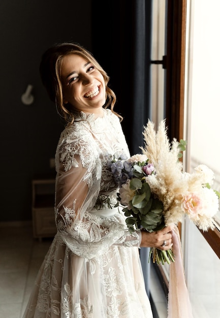 Portrait of a cute bride