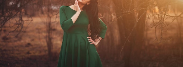 Portrait of cute girl outdoors