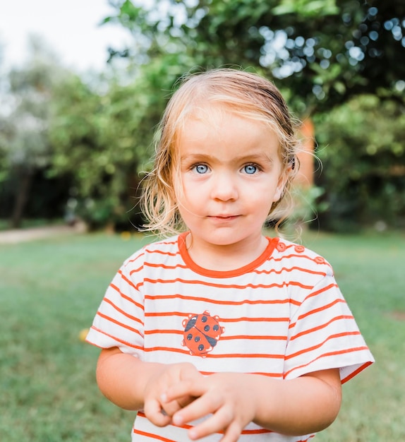 Portrait of cute girl