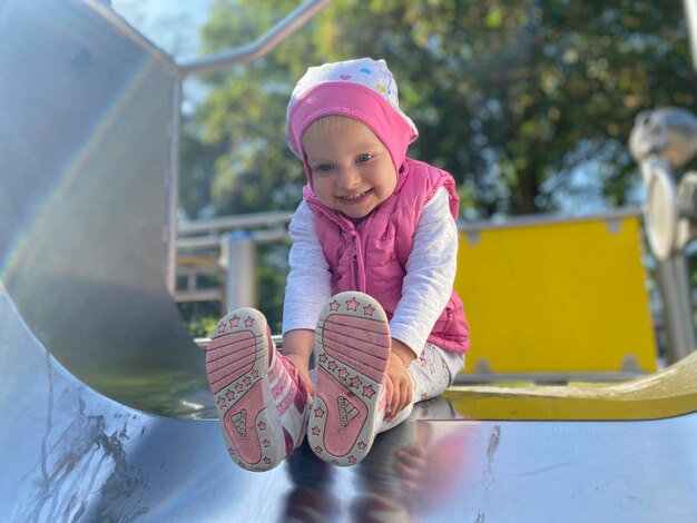 Photo portrait of cute girl