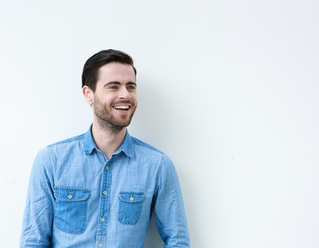 Portrait of a cute guy smiling