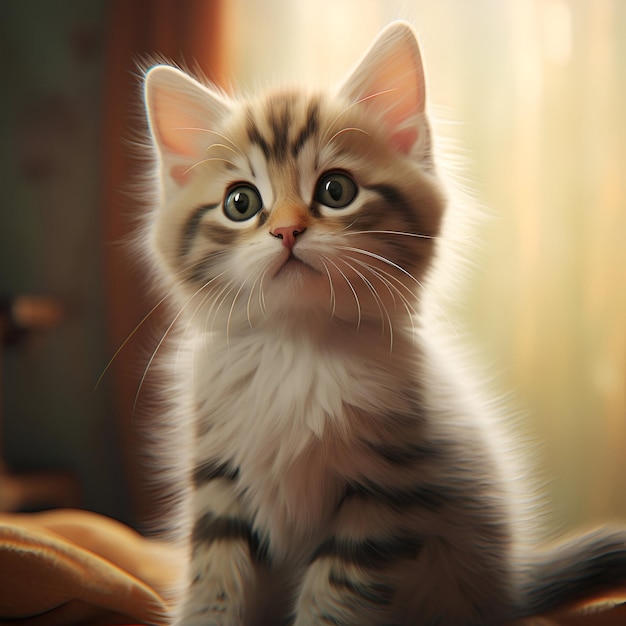 portrait of a cute kitten