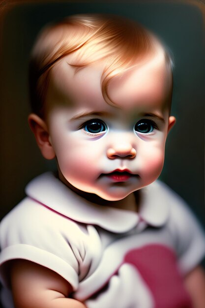 Portrait of cute little baby