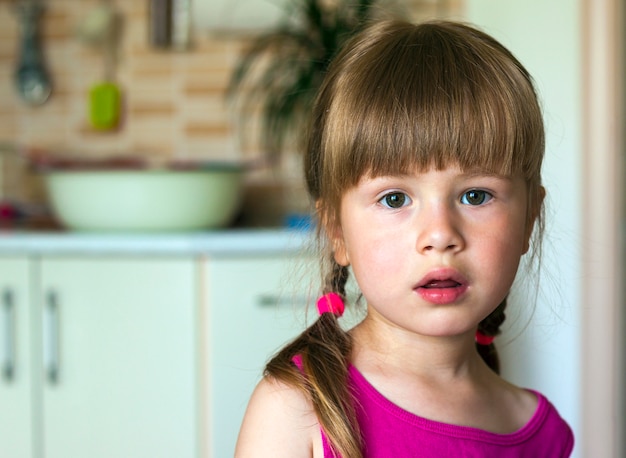 Portrait of cute little girl