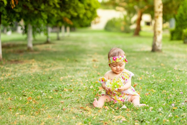 Portrait of a cute little girl