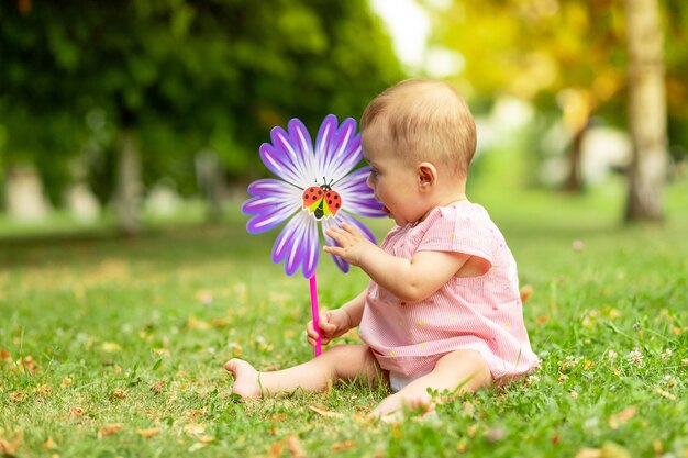 Portrait of a cute little girl