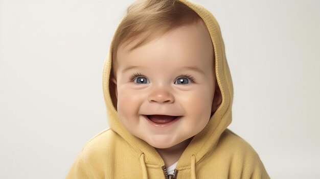 Foto ritratto di un bambino carino e sorridente