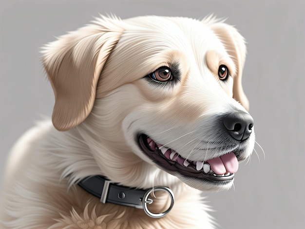 Portrait digital of a dog