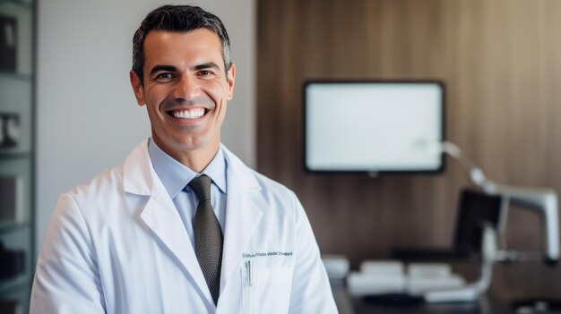 Portrait of a doctor in his office