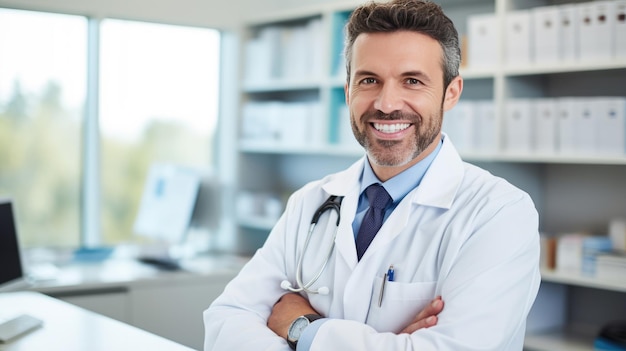 Portrait of a doctor in his office