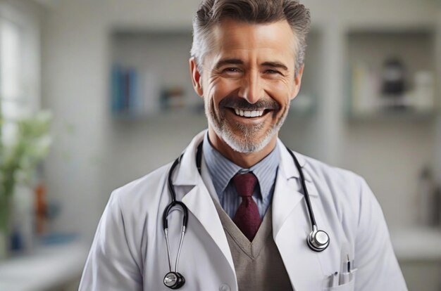 portrait of a doctor at work smiling