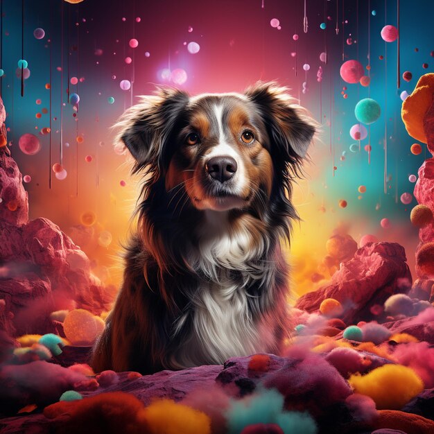 Portrait of a dog generated by ai