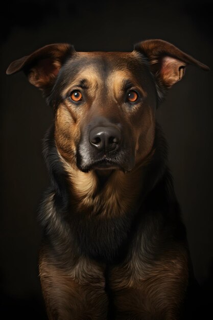 Photo portrait of dog