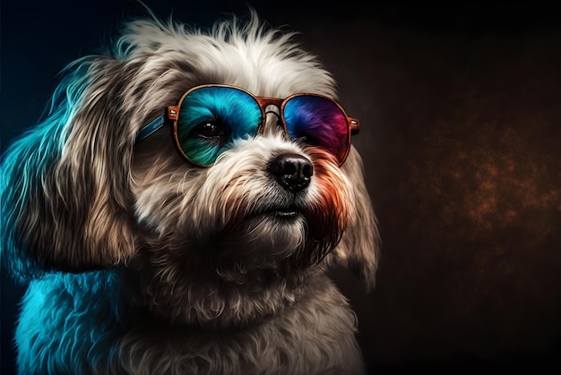 Photo portrait of a dog