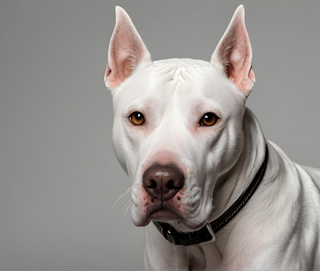 Portrait of the Dogo Argentino