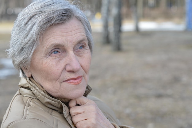 Portrait of an elder woman