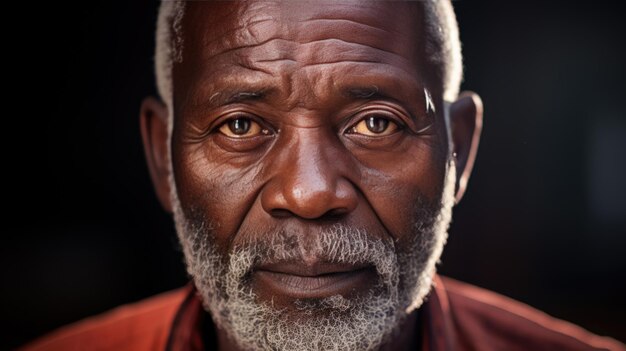 Portrait of an elderly AfroAmerican male