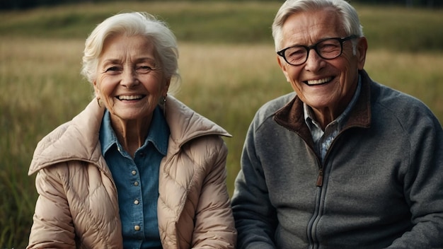 Portrait of an elderly couple