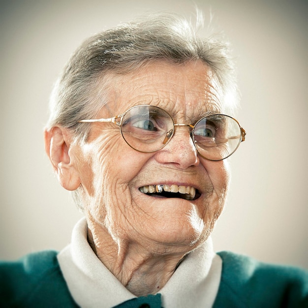 Portrait of an elderly lady