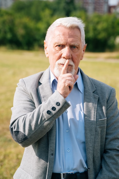 Portrait of an elderly man