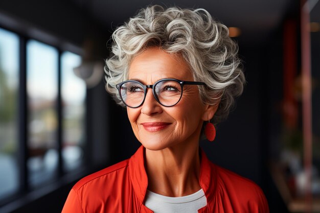 portrait of an elderly woman