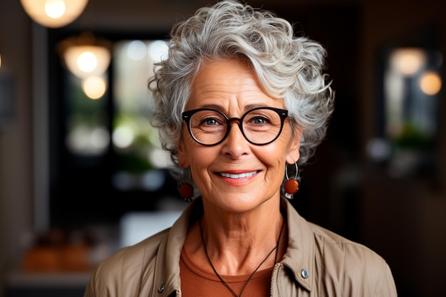 portrait of an elderly woman