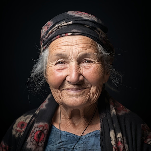 portrait of an elderly woman