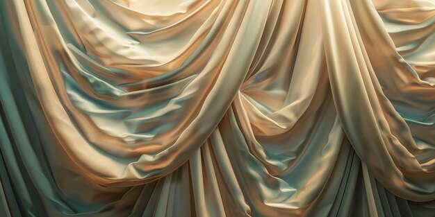 Portrait of Elegant Curtain Backdrop Soft Light Photography