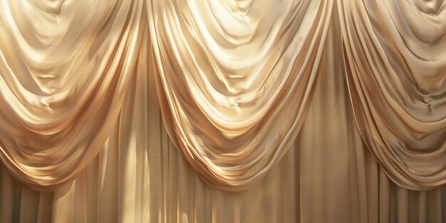 Portrait of Elegant Curtains Soft Light Photography