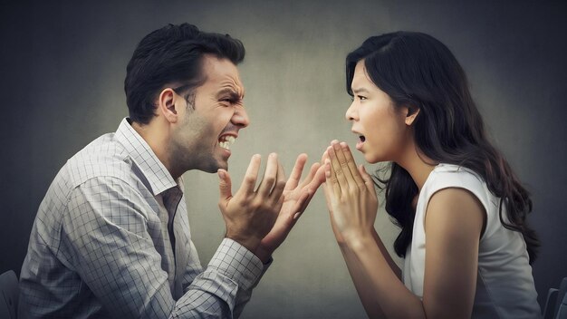 Portrait of emotive annoyed irritated unshaven man clenches teeth and gestures angrily while argues