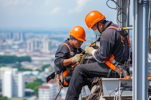 Portrait of an energy engineer at work