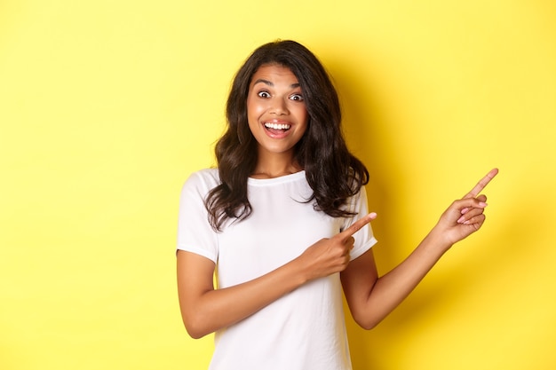 Portrait of excited, beautiful girl