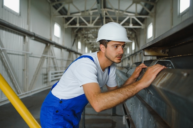 Portrait of factory worker