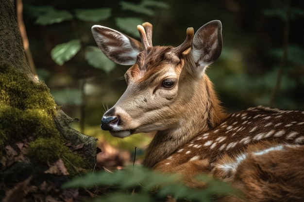 Portrait of a fallow deer