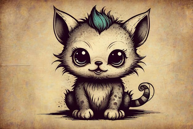 portrait fantasy adorable creature magical wallpaper bacground